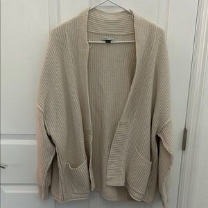 American Eagle Outfitters Cream Cardigan